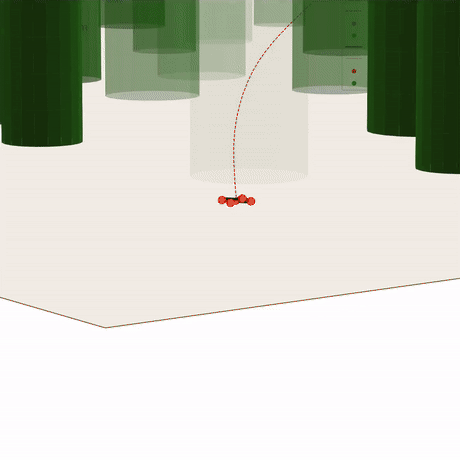 Forest Fire Quadrotor (LPV-MPC)